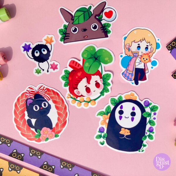 Ghibli Studio Stickers (Set of 6)