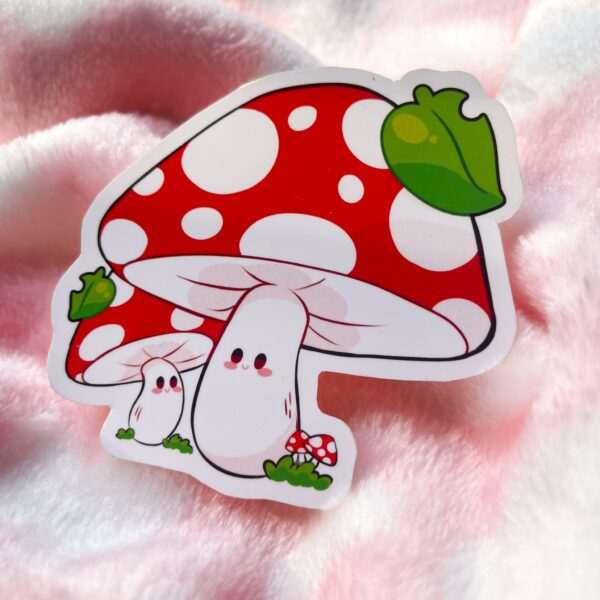 Squishy Mushy Mushroom Sticker
