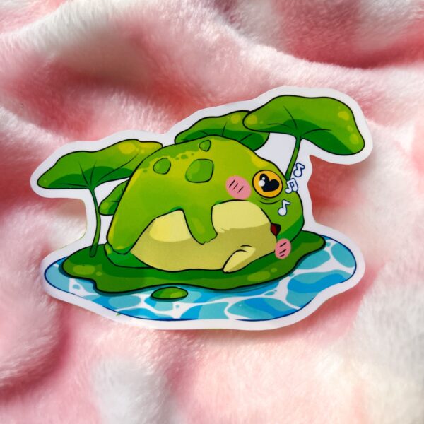 Chillin’ Froggy Sticker