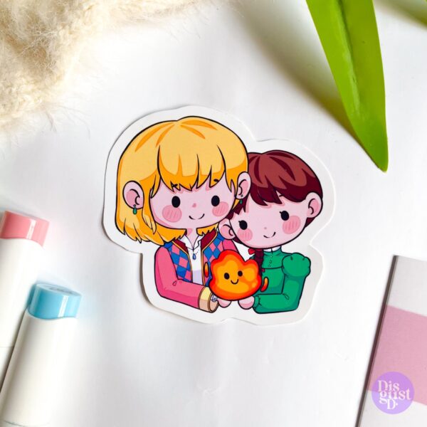 Howl and Sophie Sticker - Image 2