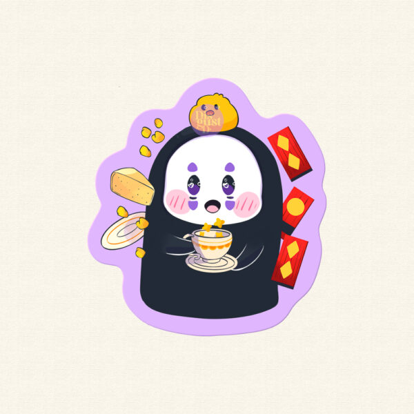 No face spirited away sticker
