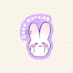 Good morning vinyl sticker