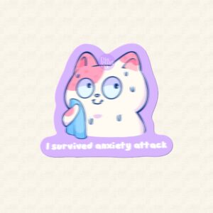 Anxiety attack sticker
