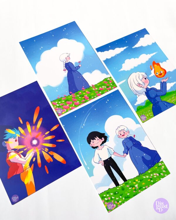 Howl’s moving castle print set