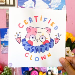 Certified clown artprint