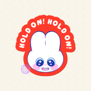 Hold on koko sticker
