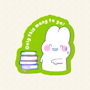 Book addict sticker