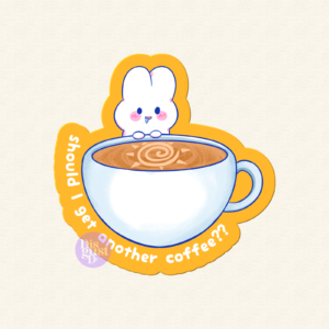 Coffee addict sticker